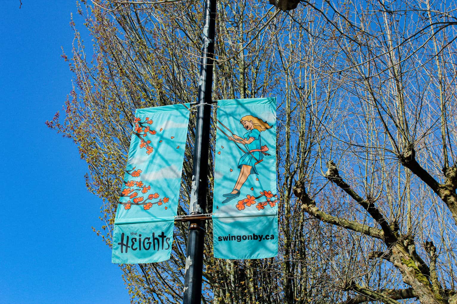 Burnaby Heights Spring 2023 Street Banner